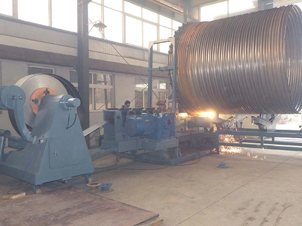 Corrugated Metal Pipe Machine